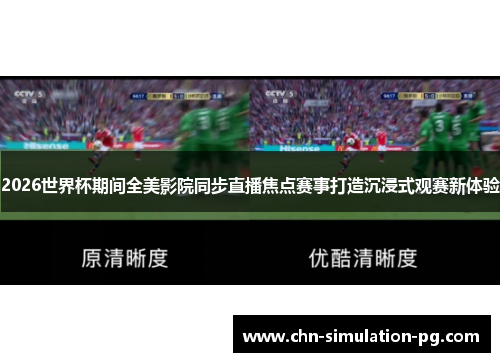2026世界杯期间全美影院同步直播焦点赛事打造沉浸式观赛新体验